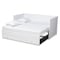 Baxton Studio Thomas White Wood Expandable Twin Size to King Size Daybed 167-10732 - alternate 8